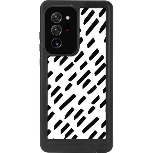 Black Dash Galaxy Note20 Ultra 5G Waterproof Case